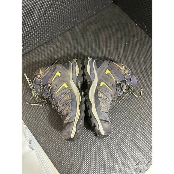 Salomon X Ultra 3 Mid Gore-Tex Ankle Boots Womens 6 Blue Waterproof Hiking Shoes - Picture 3 of 8